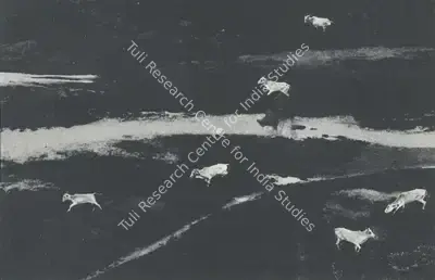 Raghu Rai (Photographer), Cows on the Run, Contemporary Photograph