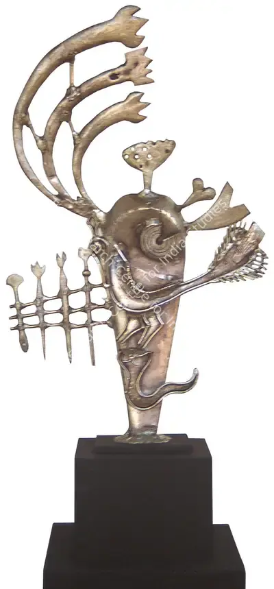 Nandagopal, S. (Artist). Memories of a Herostone. Welded copper and cast brass, 1980 | Sculpture | FineArts | 00900414