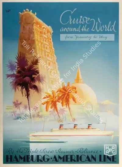 After Boske (Artist), Cruise around the World, Travel Publicity Related Art & Poster