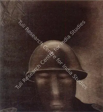 Rameshwar Broota (Artist), Lost Soldier, 1989, Painting