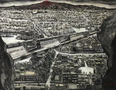 Om Soorya (Artist), Displacement, 2007, Painting