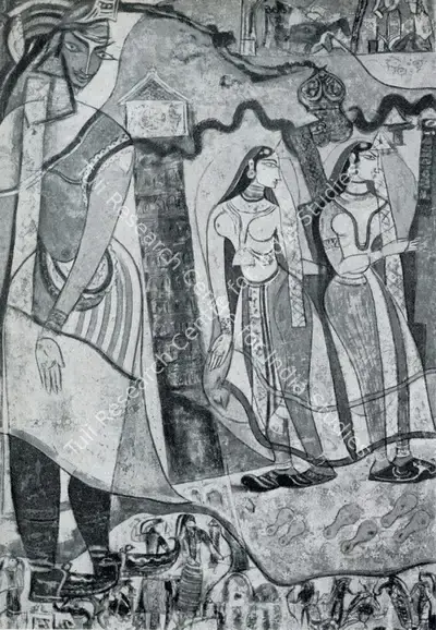 Mohan Samant (Artist), Steps unto the Pride and Prestige, 1953, Painting