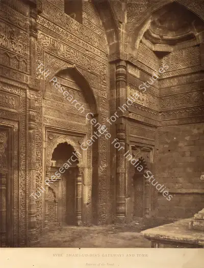 Charles Shepherd (Photographer), Shams-ud-din's (Iltumish's) Gateways And Tomb - Interior of the Tomb, Antiquarian Photograph