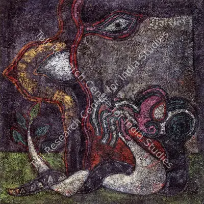 Satish Gujral (Artist), Playmates, 1991, Painting