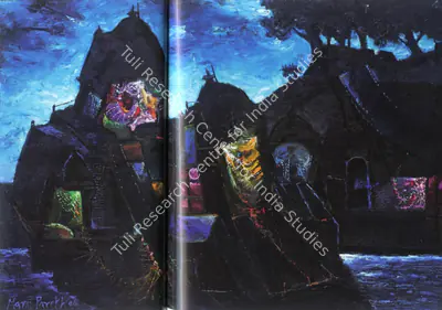 Manu Parekh (Artist), Benaras at Night, 2006, Painting