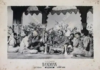 Sudhin Majumdar (Cinematographer), Bandhan, 1956, Lobby Card