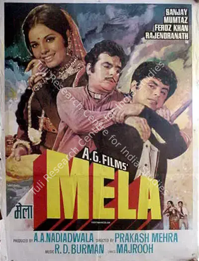A.A. Nadiadwala (Producer), Mela, 1971, Full Sheet Poster