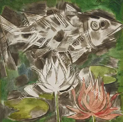 Alphonso (Artist), Q-Fish, 1995, Painting