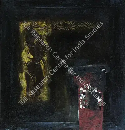J. Swaminathan (Artist), The Sign and the Alter, 1964, Painting