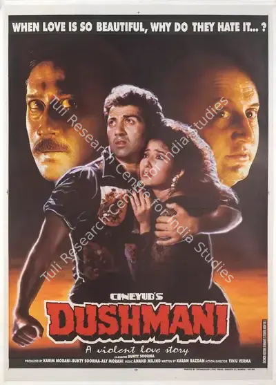 Aly Morani (Producer), Dushmani, 1996, Full Sheet Poster