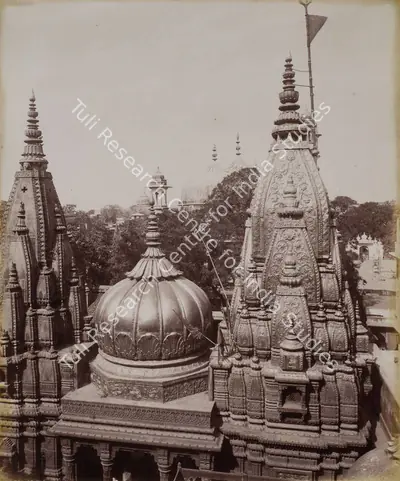 Samuel Bourne (Photographer), The Golden Temple, Benares, 1865, Antiquarian Photograph