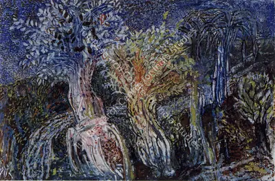 Jayashree Chakravarty (Artist), Tree, Painting