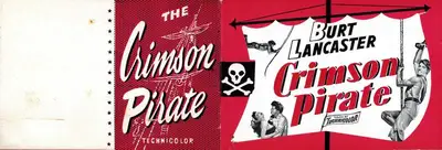 Robert Siodmak (Director), Crimson Pirate, 1952, Handbill