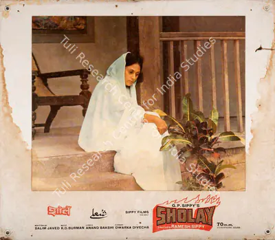 Dwarka Divecha (Cinematographer), Sholay, 1975, Photographic Still Mounted on Lobby Card