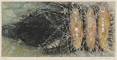 Reddy, Krishna (Artist). Untitled, 1958 | Print, Sa.Onl/27.06.24, 2024 · Saffronart