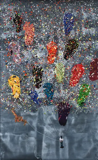 Hema Upadhyay (Artist), The Air Just Went Off, 2006, Painting