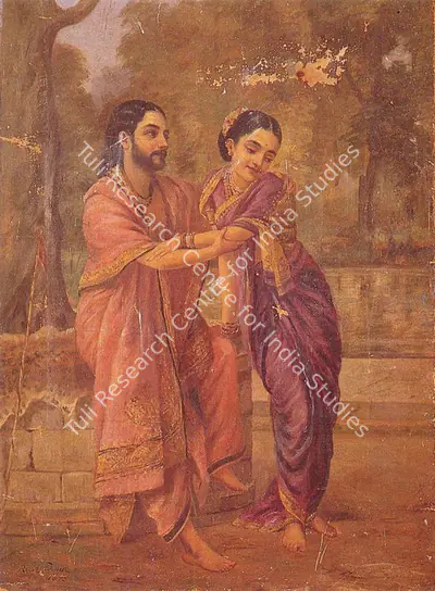 Varma, Raja Ravi (Artist). Arjun and Subhadra, 1895 | Painting, So.Del/09.10.92, 1895
