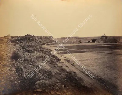 Samuel Bourne (Photographer), Ruins of Tughlaqabad Fort, Delhi, 1865, Antiquarian Photograph