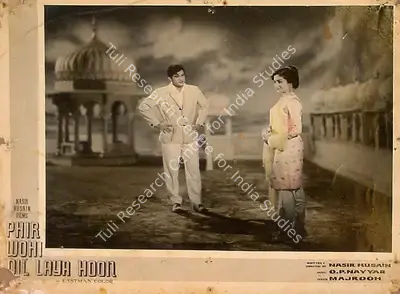 Nasir Husain (Producer), Phir Wohi Dil Laya Hoon, 1963, Lobby Card