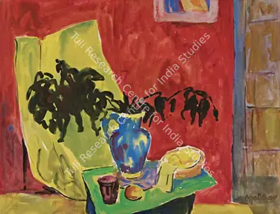 K.K. Hebbar (Artist), Untitled (Still Life), 1950, Painting