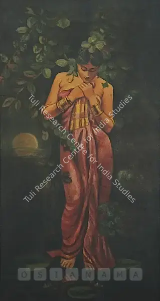 Hemendranath Mazumdar (Artist), Manas Kamal (Later Version), 1942, Painting