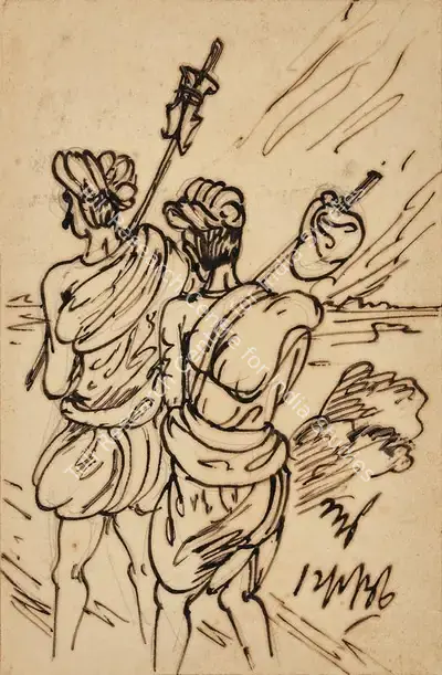 Nandalal Bose (Artist), Untitled, 1936, Painting