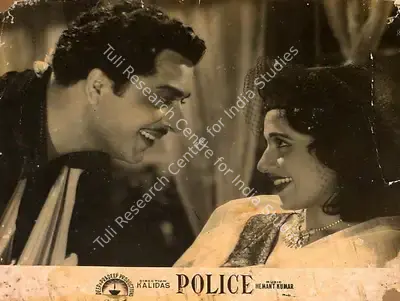 Kalidas (Director), Police, 1958, Lobby Card