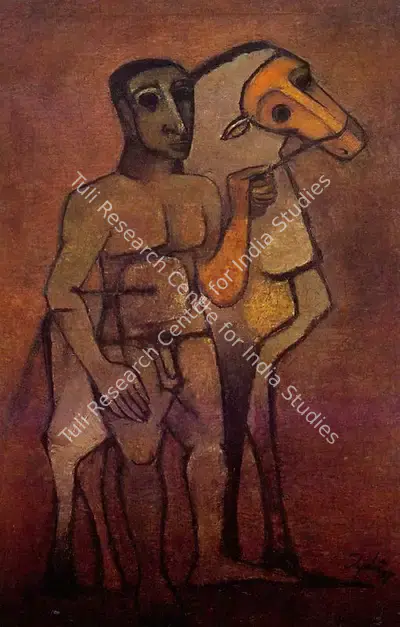Tyeb Mehta (Artist), Untitled, 1957, Painting