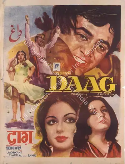 Yash Chopra (Producer), Daag, 1973, Full Sheet Poster