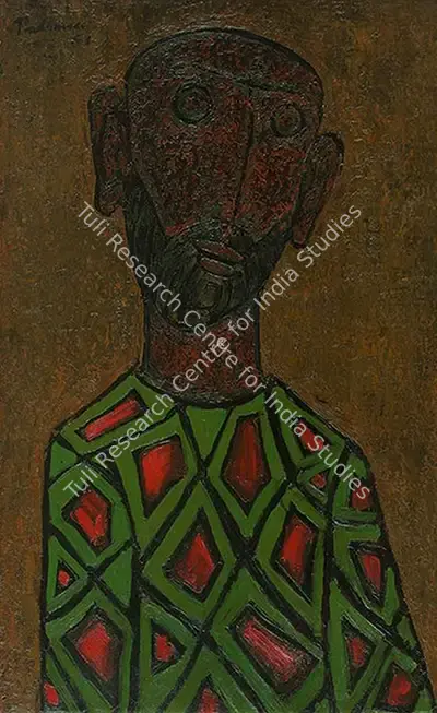 Akbar Padamsee (Artist), Untitled (Head), 1951, Painting