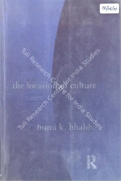 Homi Kharshedji Bhabha (Author), The Location of Culture, 1994, Authored Book