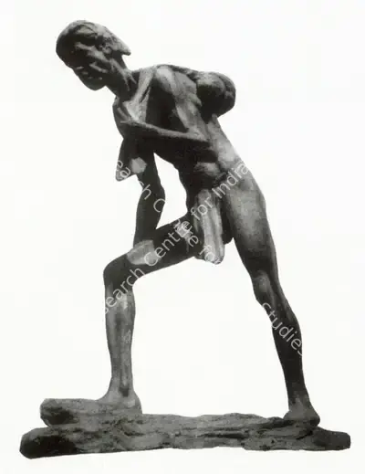 D.P. Roy Chowdhury (Artist), Tired Man, Sculpture