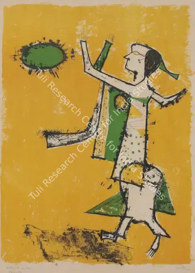 V.S. Gaitonde (Artist), Kultura, 1958, Graphic Art
