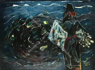 K.K. Hebbar (Artist), Untitled, 1970, Painting