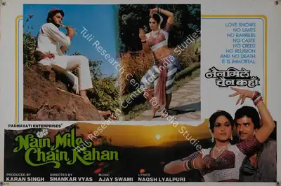 Karan Singh (Producer), Nain Mile Chain Kahan, 1985, Lobby Card