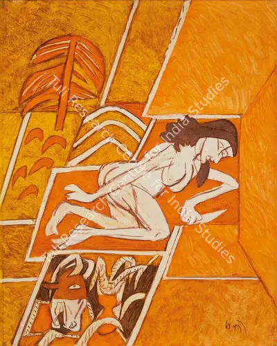 Subramanyan, K.G. (Artist). Untitled, 2014 | Painting, AG.Onl/12.12.23, 2023 · Asta Guru