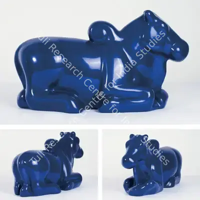 Arunkumar H. G. (Artist), Nandi In Blue, 2009, Sculpture