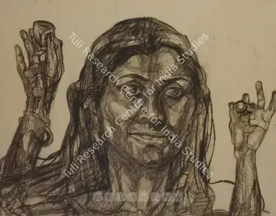 Valsan Koorma Kolleri (Artist), P.T.O., 1998, Drawing