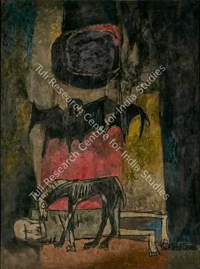 Isha Mahammad (Artist), A Music from Inferno, 1969, Painting