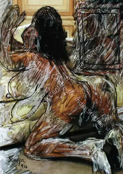F.N. Souza (Artist), Untitled, 1994, Painting