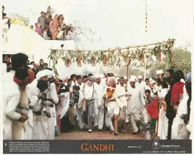 Ronnie Taylor (Cinematographer), Gandhi, 1982, Lobby Card