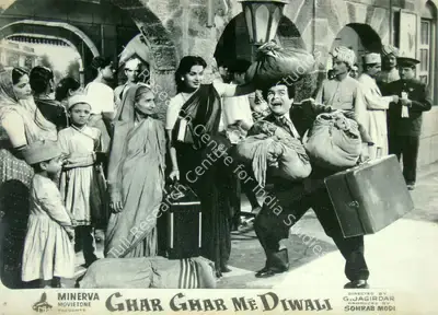 Sohrab Modi (Producer), Ghar Ghar Me Diwali, 1955, Lobby Card