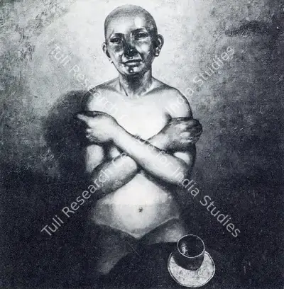 Bikash Bhattacharjee (Artist), Ceremony, 1976, Painting