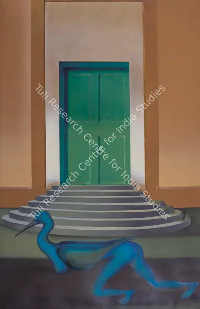 Arun Bose (Artist), Bird - I, 1989, Painting