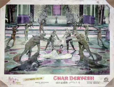 Aga Hasham (Cinematographer), Char Dervesh, 1964, Lobby Card