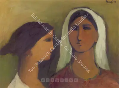 Arup Das (Artist), Two Sisters, Painting