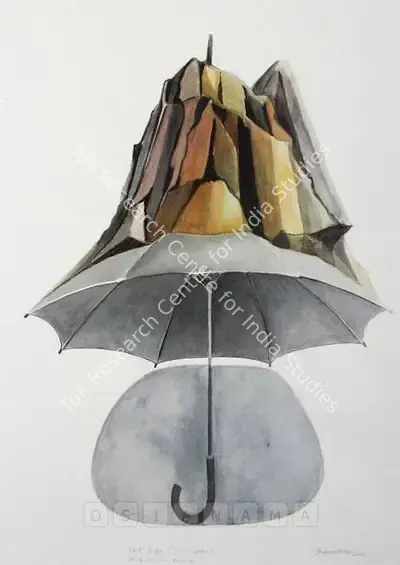 Surendran Nair (Artist), Still Life (For Sisyphus) Study For A Painting, 2002, Painting