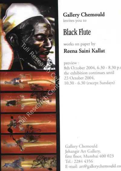 Reena Saini (Artist), Reena Saini Kallat, 2004, Solo Exhibition Invitation