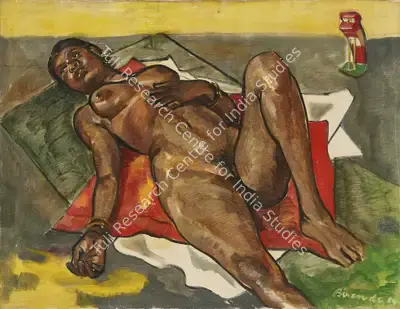 De, Biren (Artist). Manjori, n.d. | Painting, AG.Onl/21.11.21, 2021 · Asta Guru