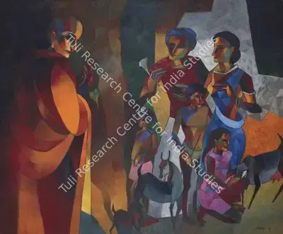 Niren Sengupta (Artist), The Merciful One, Painting